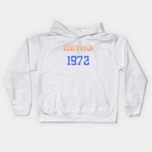 Retro Birthyear 1972 Kids Hoodie